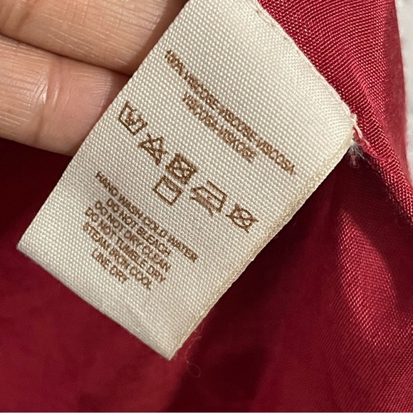 Free People Keepsakes Red Floral Embroidered Fringe Kimono/Robe Jacket Size XS/S - Picture 14 of 15